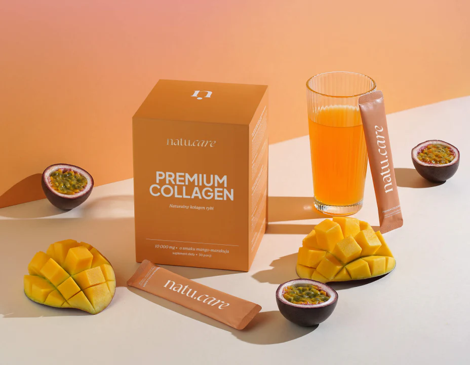 Kolagen 10 000 mg Premium Natu.Care, smak mango-marakuja