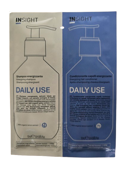 ENERGIZING SHAMPOO + CONDITIONER - Próbka szampon + odżywka do codziennej pielęgnacji INSIGHT 10ml+10ml