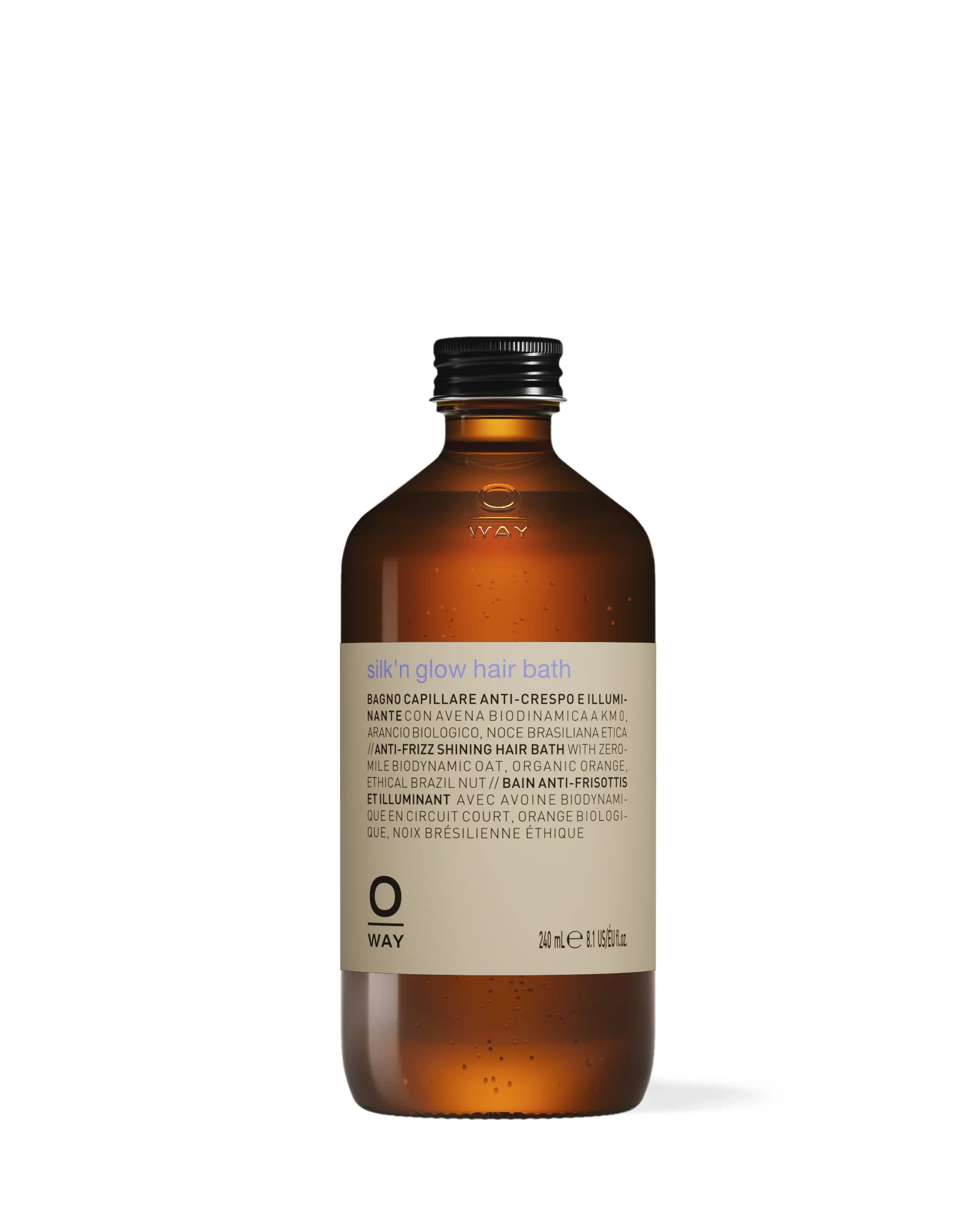 Oway Silk'n glow - profesjonalny szampon do suchych i puszących się włosów 240ml
